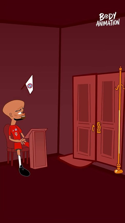 就這么短？外網(wǎng)動(dòng)畫(huà)惡搞：杰克遜去慕尼黑在孔帕尼面前轉(zhuǎn)了一圈！